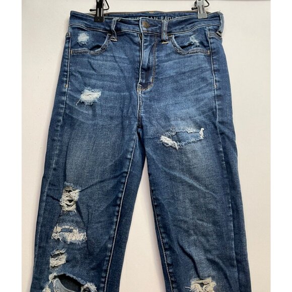 American Eagle jeans womens 4 24 x 28 next level stretch super high rise jegging - Picture 9 of 10